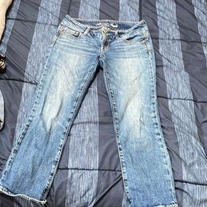 Vintage distressed early 2000s American eagle straight jean size 4